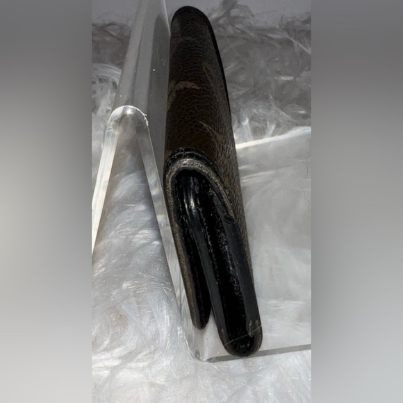 RARE Louis Vuitton Monogram Key Holder Wallet with Black Leather Trim - Picture 5 of 11